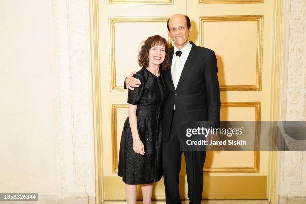 Lori Anne Milken and Michael Milken attend Prostate Cancer Research Foundation's 25th New York Dinner at The Plaza on November 29, 2021 in New York...