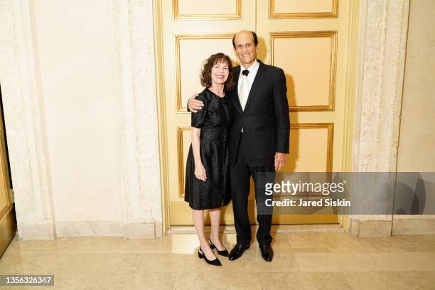 Lori Anne Milken and Michael Milken attend Prostate Cancer Research Foundation's 25th New York Dinner at The Plaza on November 29, 2021 in New York...