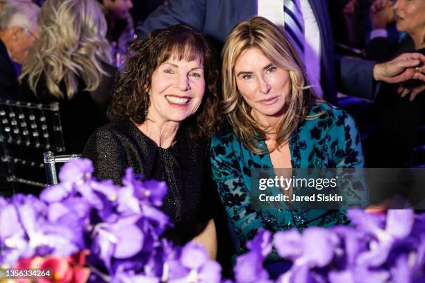 Lori Anne Milken and Moya Paulson attend Prostate Cancer Research Foundation's 25th New York Dinner at The Plaza on November 29, 2021 in New York...