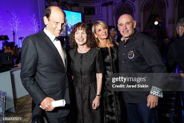 Michael Milken, Lori Anne Milken, Cindy Citrone and Rob Citrone attend Prostate Cancer Research Foundation's 25th New York Dinner at The Plaza on...