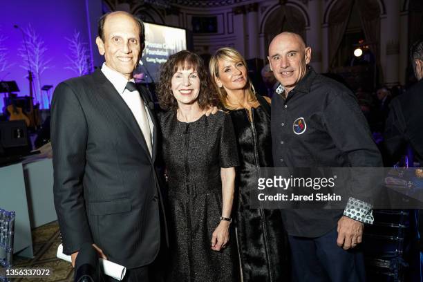 Michael Milken, Lori Anne Milken, Cindy Citrone and Rob Citrone attend Prostate Cancer Research Foundation's 25th New York Dinner at The Plaza on...