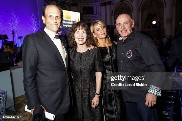 Michael Milken, Lori Anne Milken, Cindy Citrone and Rob Citrone attend Prostate Cancer Research Foundation's 25th New York Dinner at The Plaza on...
