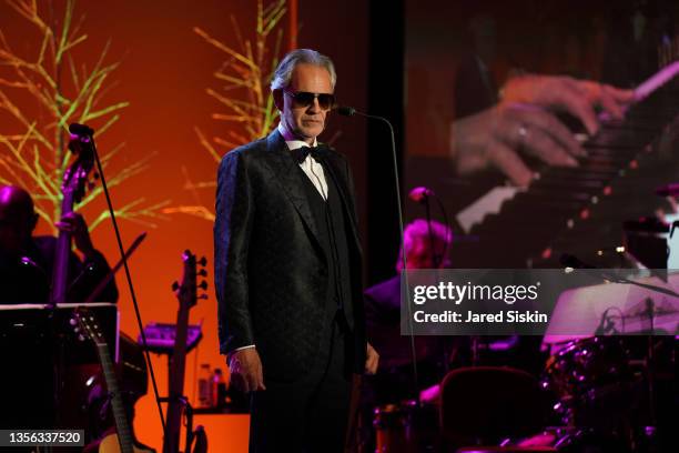 Andrea Bocelli attends Prostate Cancer Research Foundation's 25th New York Dinner at The Plaza on November 29, 2021 in New York City.