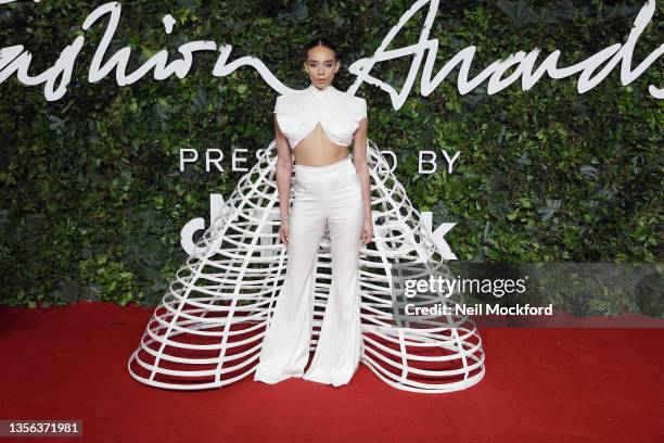 Hannah John-Kamen attends The Fashion Awards 2021 at the Royal Albert Hall on November 29, 2021 in London, England.