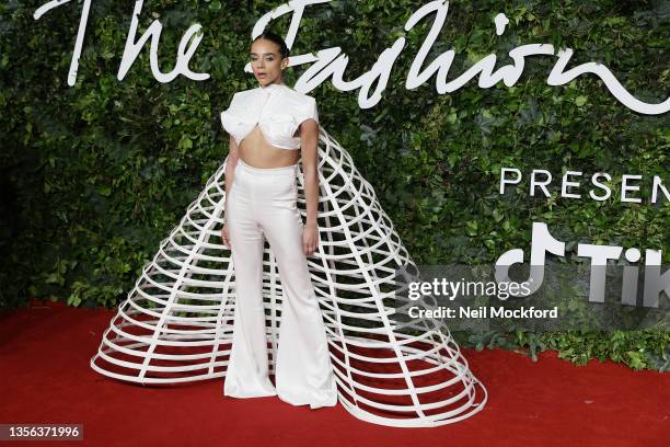 Hannah John-Kamen attends The Fashion Awards 2021 at the Royal Albert Hall on November 29, 2021 in London, England.