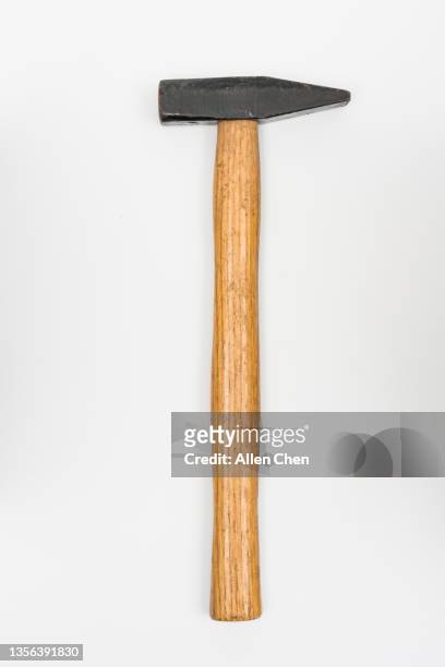 tool hammer on white background - hammer stock-fotos und bilder