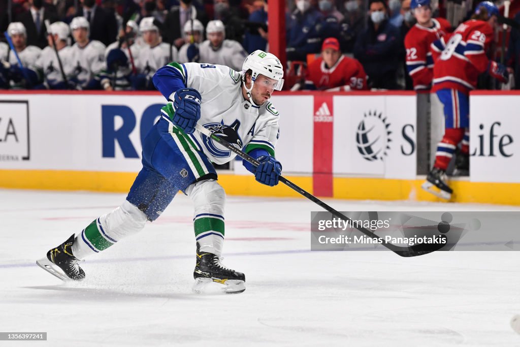 Vancouver Canucks v Montreal Canadiens