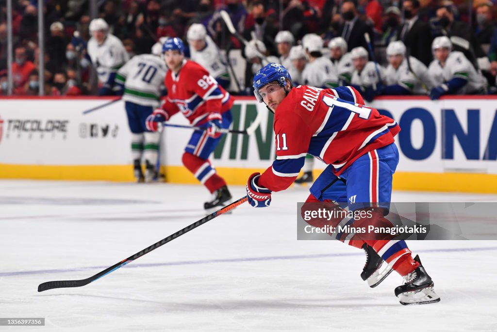 Vancouver Canucks v Montreal Canadiens