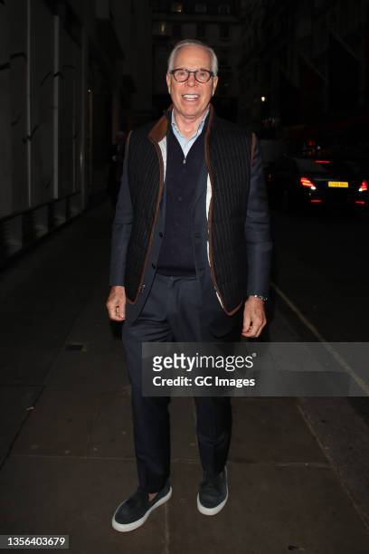 Tommy Hilfiger arriving at Tommy Hilfiger Regent St store for an event on November 30, 2021 in London, England.