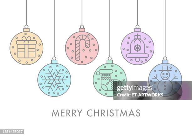 christmas balls - red socks stock illustrations