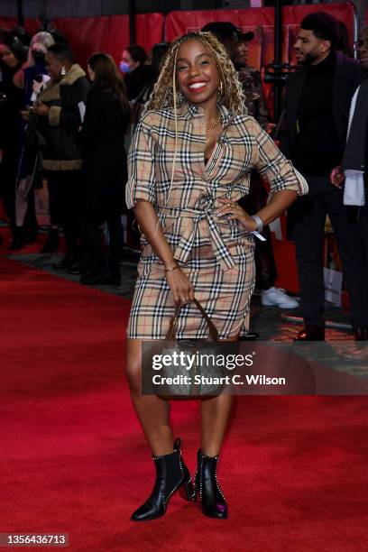 London Hughes attends the "Boxing Day" World Premiere at The Curzon Mayfair on November 30, 2021 in London, England.