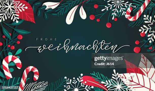 decorative christmas border - december stock illustrations