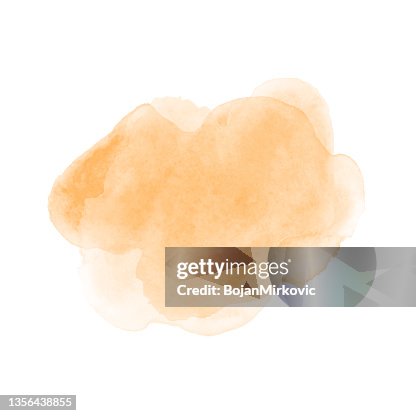 Watercolor yellow stain texture. Can be used as brush. Vector Watercolor yellow stain texture. Can be used as brush. Vector