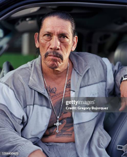 American actor Danny Trejo at his home in October, 2003 in Chatsworth, California.