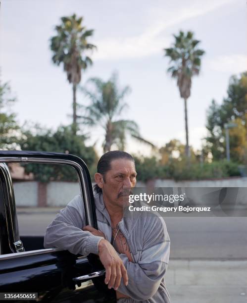 American actor Danny Trejo at his home in October, 2003 in Chatsworth, California.