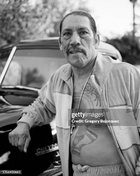 American actor Danny Trejo at his home in October, 2003 in Chatsworth, California.