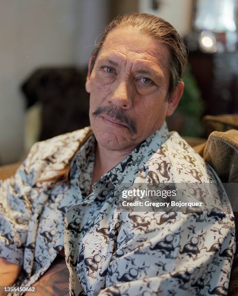 American actor Danny Trejo at his home in October, 2003 in Chatsworth, California.