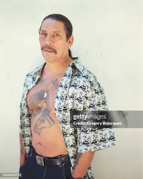 American actor Danny Trejo at his home in October, 2003 in Chatsworth, California.