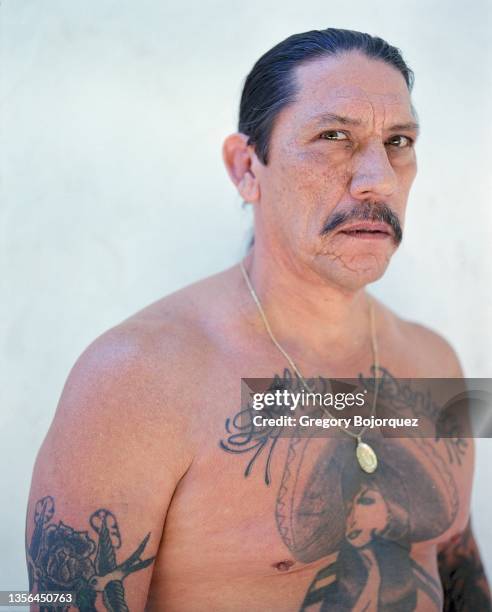 American actor Danny Trejo at his home in October, 2003 in Chatsworth, California.