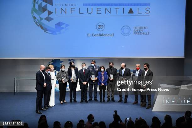 Photo of the winners of the special edition on the occasion of the 20th Anniversary of the Influentials Awards of the digital newspaper 'El...