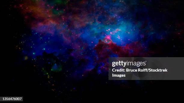 purple blue space. - bruce stock illustrations