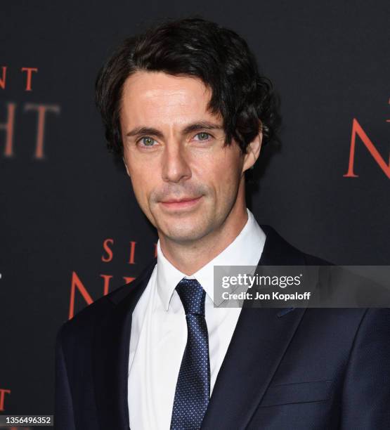 Matthew Goode attends the Los Angeles Special Screening Of RLJE Films' "Silent Night" at NeueHouse Los Angeles on November 30, 2021 in Hollywood,...