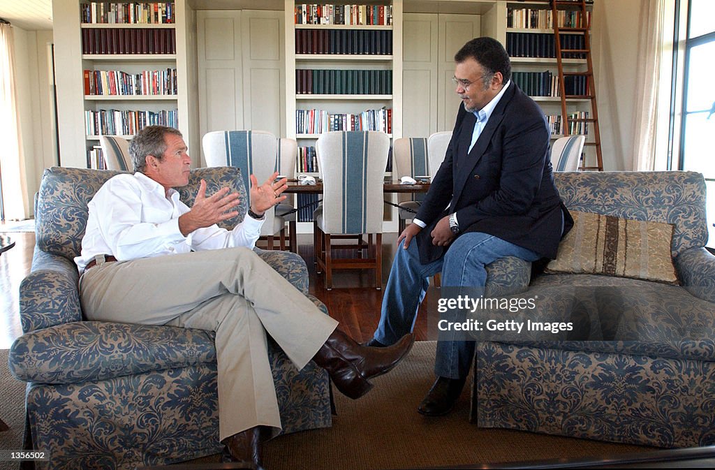 Bush Meets With Saudi Ambassador