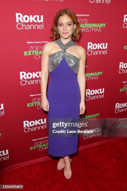 Jane Levy attends the screening of Roku Channel's "Zoey's Extraordinary Christmas" at Alamo Drafthouse Cinema Downtown Los Angeles on November 30,...