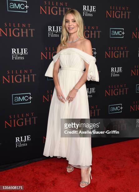 Annabelle Wallis attends the Los Angeles Special Screening of RLJE Films' "Silent Night" at NeueHouse Los Angeles on November 30, 2021 in Hollywood,...