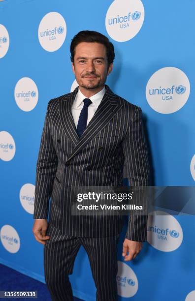 Orlando Bloom attends UNICEF at 75 in Los Angeles at NeueHouse Los Angeles on November 30, 2021 in Hollywood, California.