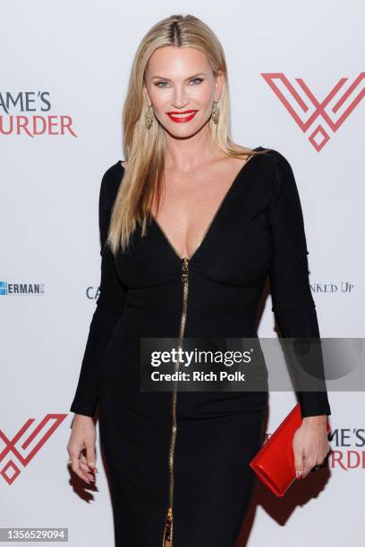 Natasha Henstridge arrives at the Los Angeles premiere of Cranked Up Films' "This Game's Called Murder" held at Cinelounge Outdoors on November 30,...