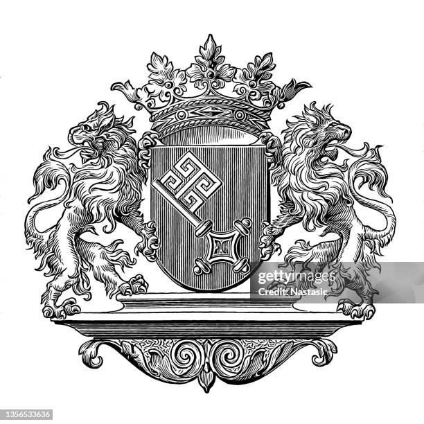 bremen key insignia - ornate key stock illustrations