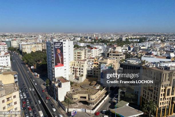 Vue générale de la ville de Casablanca le 14 juillet 2021.