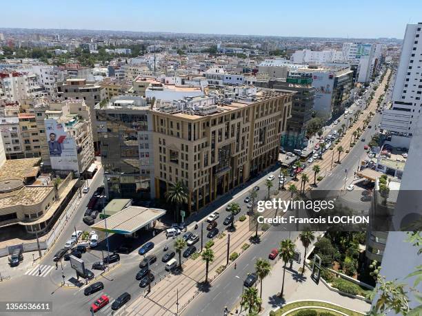 Vue générale de la ville de Casablanca le 14 juillet 2021.