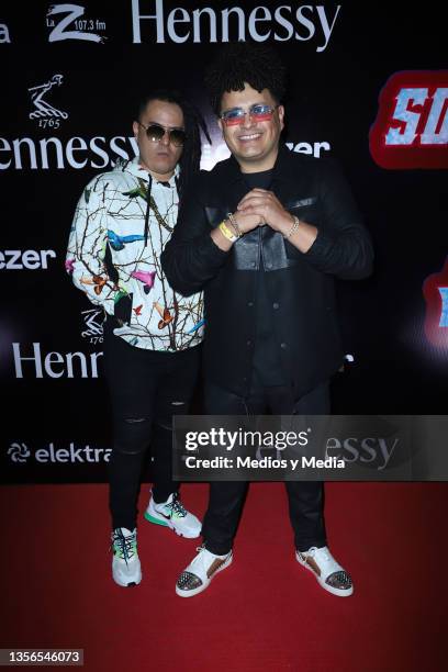 Big Metra poses for photo during the red carpet of FusioneZ Soy Grupero 2021 at Auditorio BB on November 30, 2021 in Mexico City, Mexico.