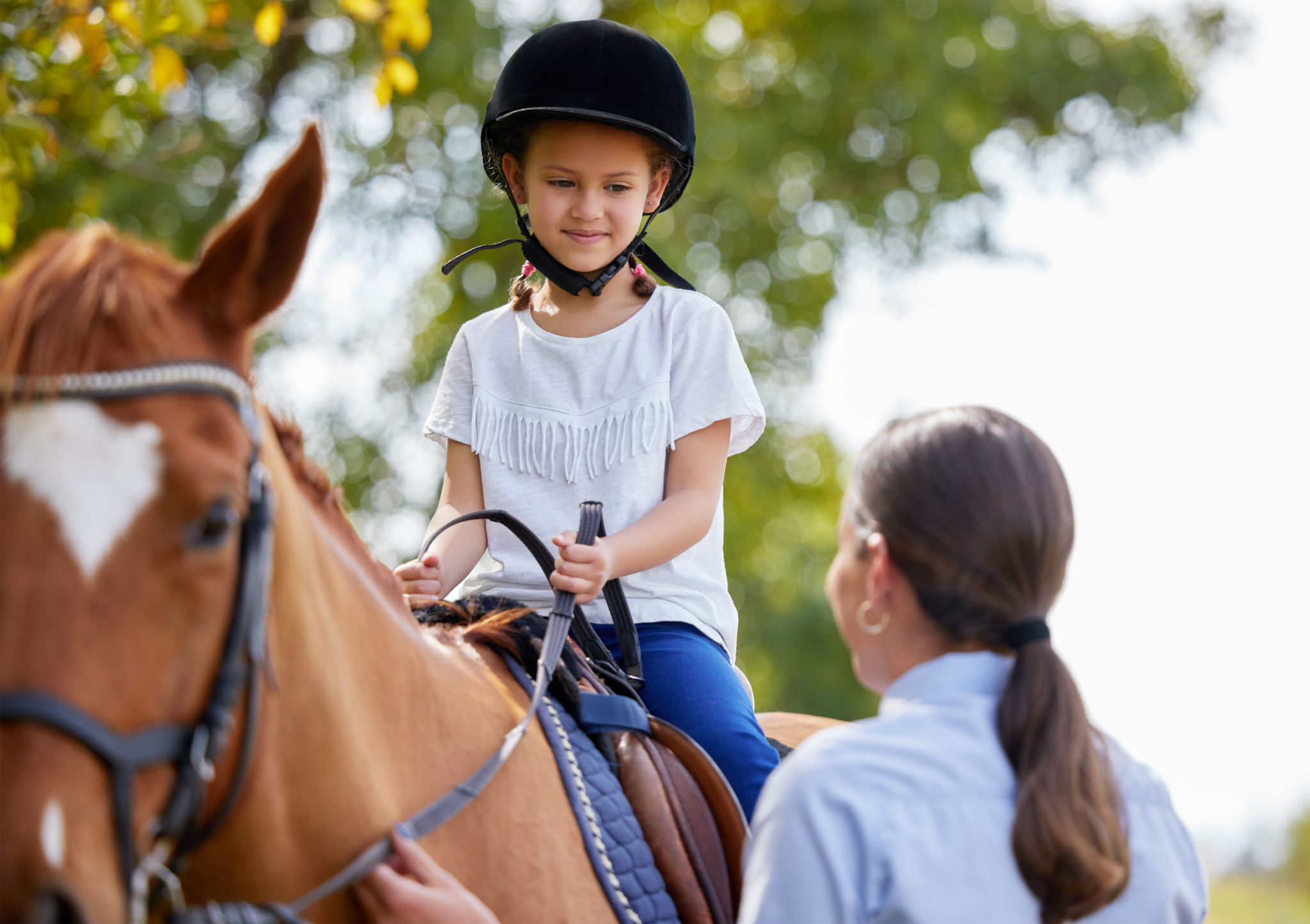 horse riding lesson
