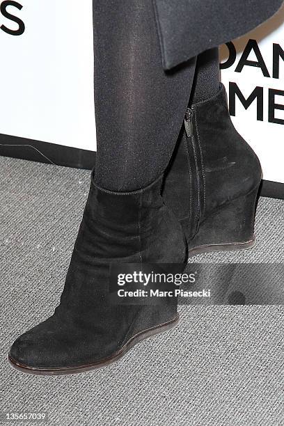 Actress Florence Darel attends the 'A Dangerous Method' - Paris Premiere at Cinema UGC Normandie on December 12, 2011 in Paris, France.