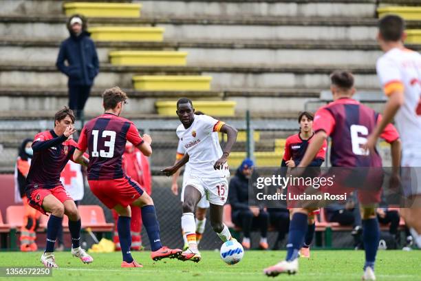 Roma player Ndiaye Maissa Codou during the Primavera 1 TIMVISION Cup match between AS Roma U19 and Cosenza Calcio U19 at Stadium Tre Fontane on...