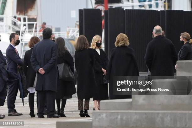 The future new chairwoman of Inditex, Marta Ortega , as she leaves the exhibition 'Untold Stories' by photographer Peter Lindbergh, at the Muelle de...