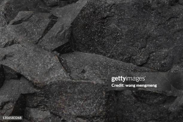 gray and black stone - coal mine stock pictures, royalty-free photos & images