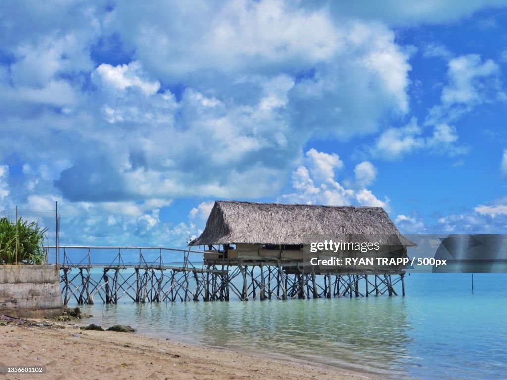 Tarawa,Scenic view of sea against sky,Kiribati
