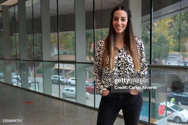 Actress Almudena Cid poses during the 'Una Historia de Amor' theater play at the El Canal Theater on December 01, 2021 in Madrid, Spain.