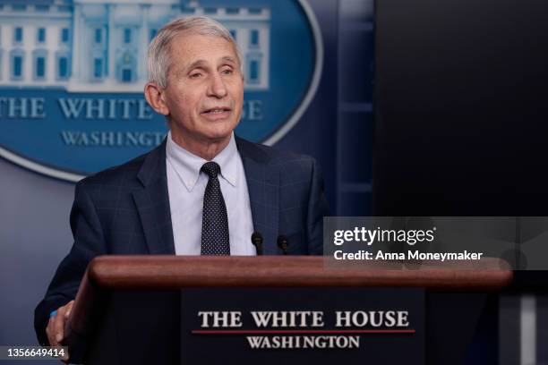 Dr. Anthony Fauci, Director of the National Institute of Allergy and Infectious Diseases and the Chief Medical Advisor to the President, gives an...