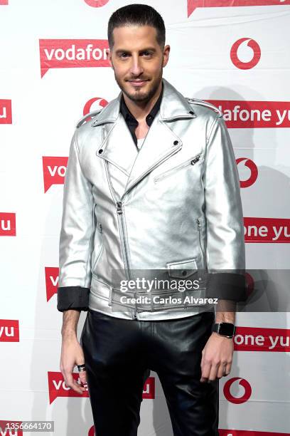 Nando Escribano attends the Omar Montes concert photocall at La Riviera Club on December 01, 2021 in Madrid, Spain.