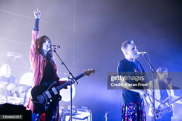 Chloe Alper and Andy Diagram of James perform at The 3Arena Dublin on December 01, 2021 in Dublin, Ireland.