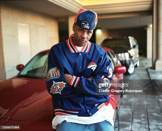 Superstar Carmelo Anthony photographed in his rookie year in January, 2004 in Denver, Colorado.