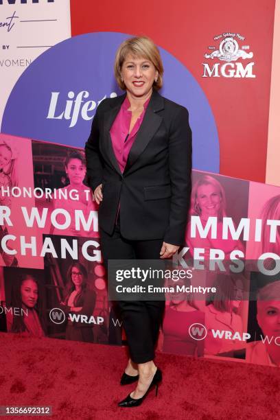Sharon Waxman attends WrapWomen's Power Women Summit & The Changemakers Of 2021 at The London West Hollywood at Beverly Hills on December 01, 2021 in...