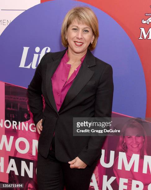 Sharon Waxman attends the WrapWomen's Power Women Summit & The Changemakers Of 2021 at The London West Hollywood at Beverly Hills on December 01,...