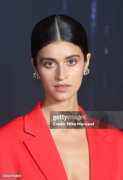 Anya Chalotra attends the World Premiere of "The Witcher: Season 2" at Odeon Luxe Leicester Square on December 01, 2021 in London, England.