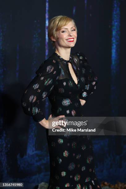 MyAnna Buring attends the World Premiere of "The Witcher: Season 2" at Odeon Luxe Leicester Square on December 01, 2021 in London, England.